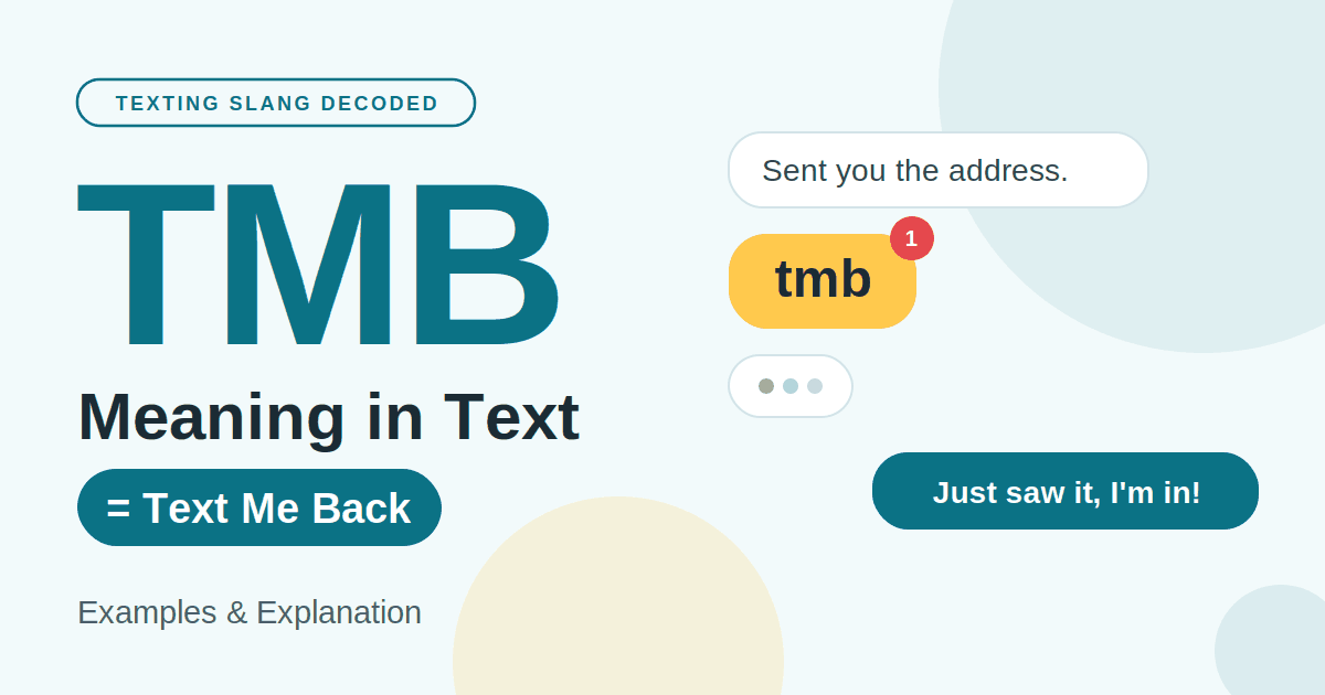 TMB Meaning in Text: All Meanings With Examples