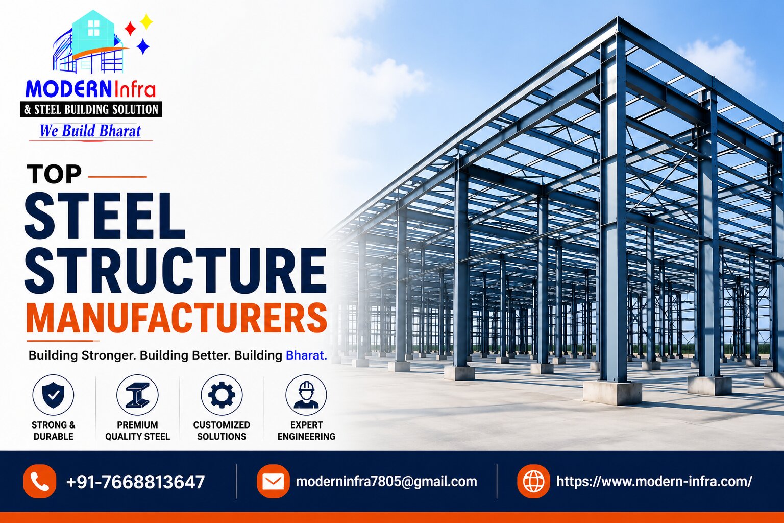 Top Steel Structure Manufacturers in India