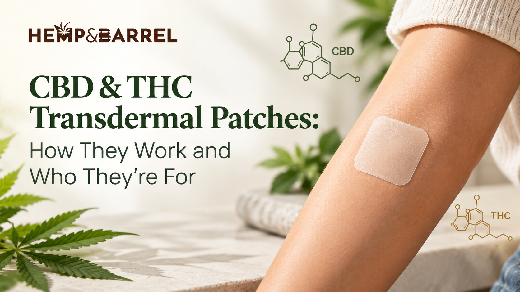 CBD & THC Transdermal PatchesHow They Work and Who They're For