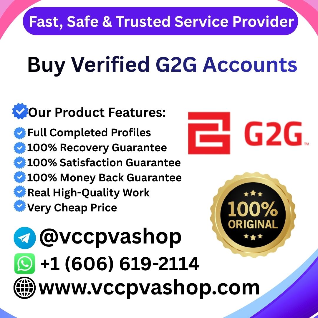 Buy Verified G2G Accounts - VCC PVA SHOP